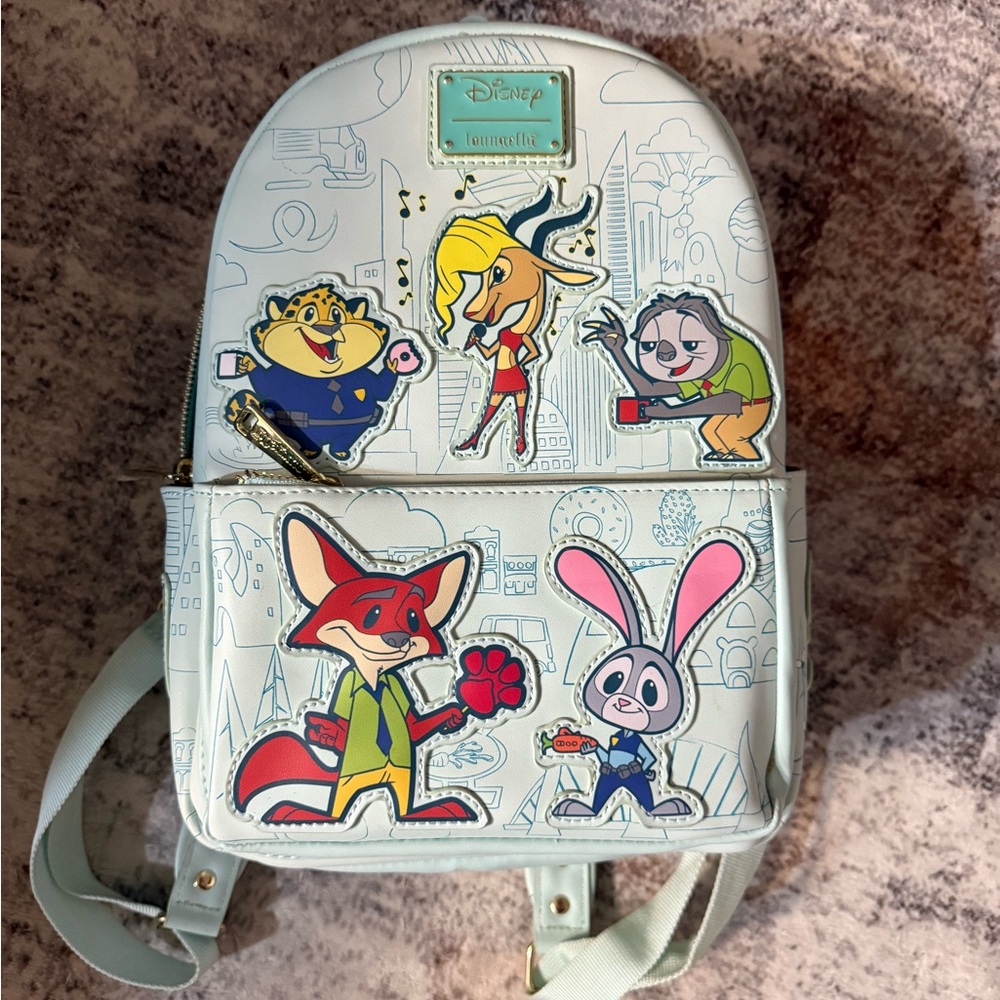 Loungefly Zootopia Character Backpack - Cream